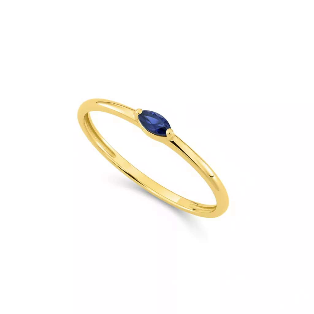 Bague Or Rivca Saphir - Bague en Or 750 18k - Bijoux en Vogue