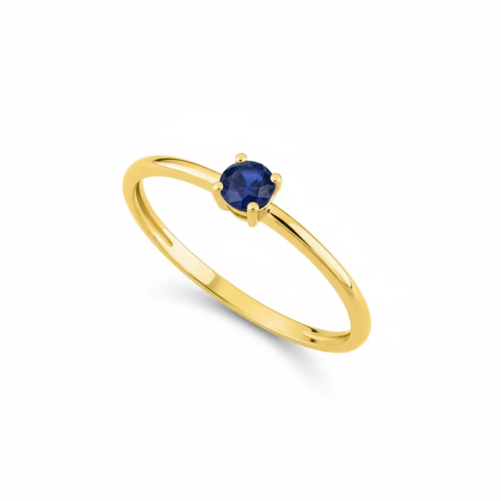 Bague Or Jerka Saphir - Bague en Or 750 18k - Bijoux en Vogue