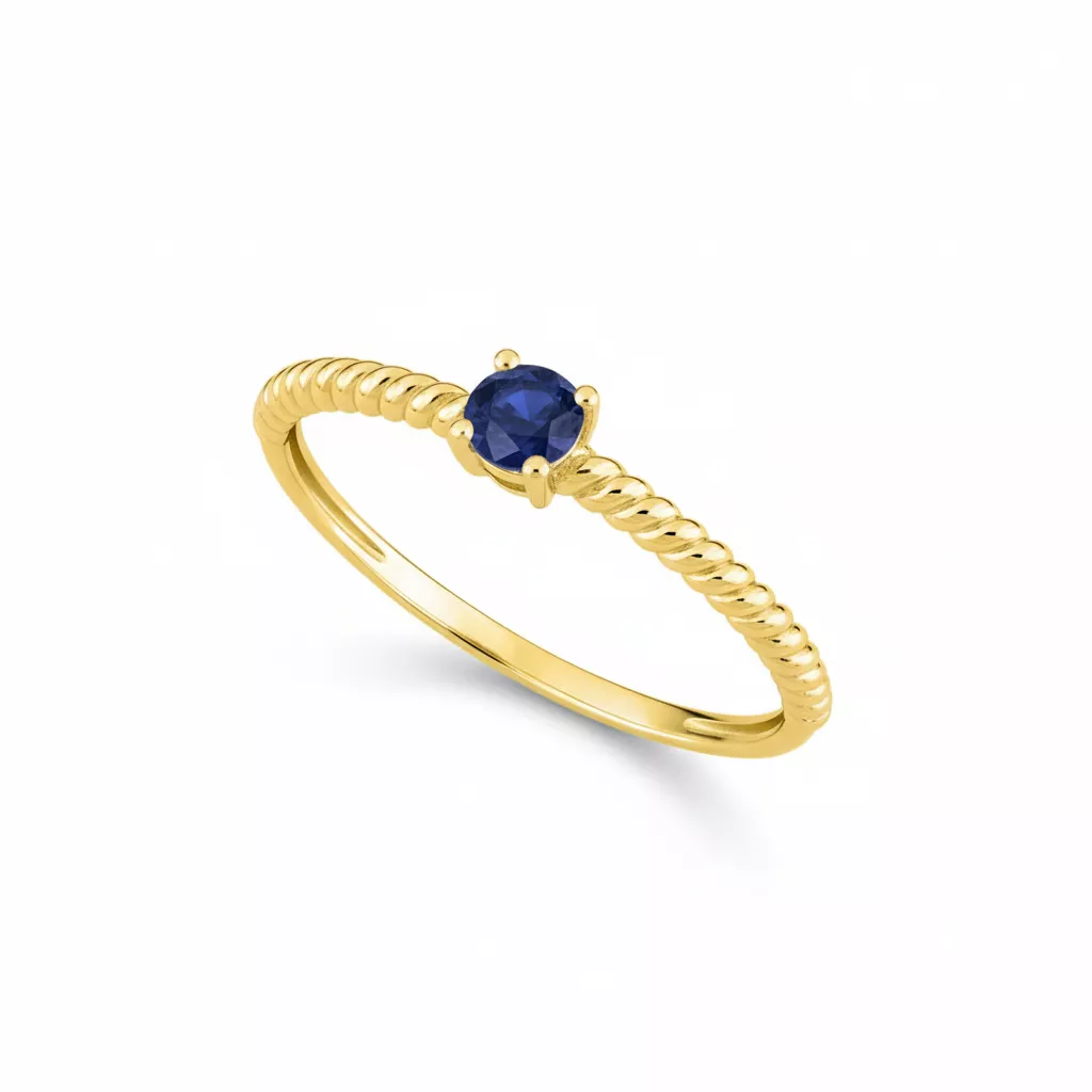 Bague Or Ligelotte Saphir - Bague en Or 750 18k - Bijoux en Vogue