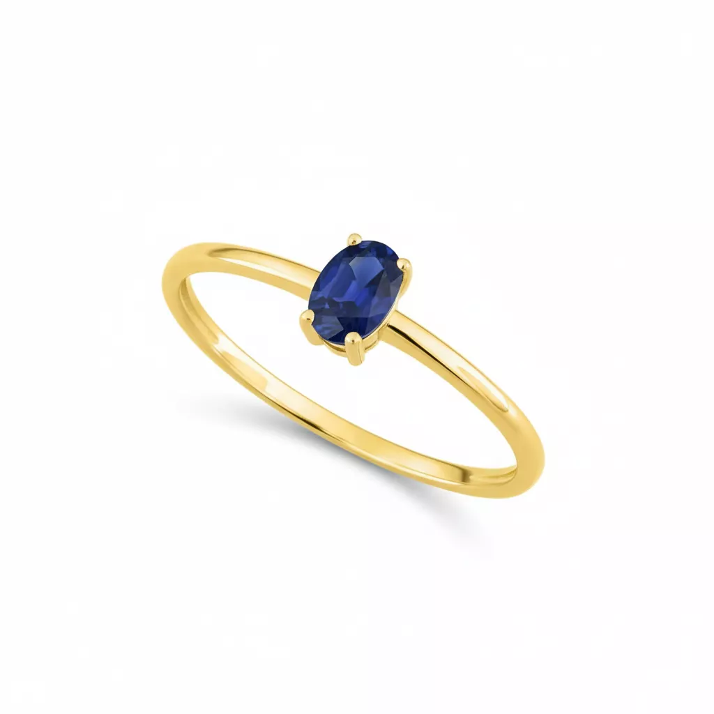 Bague Or Georgievna Saphir - Bague en Or 750 18k - Bijoux en Vogue