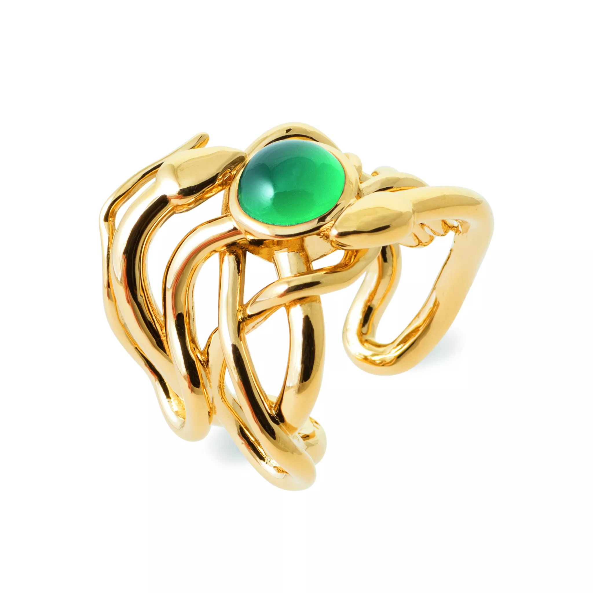 Bague Plaqué Or Aidalia Agate - Bague en Plaqué or - Bijoux en Vogue