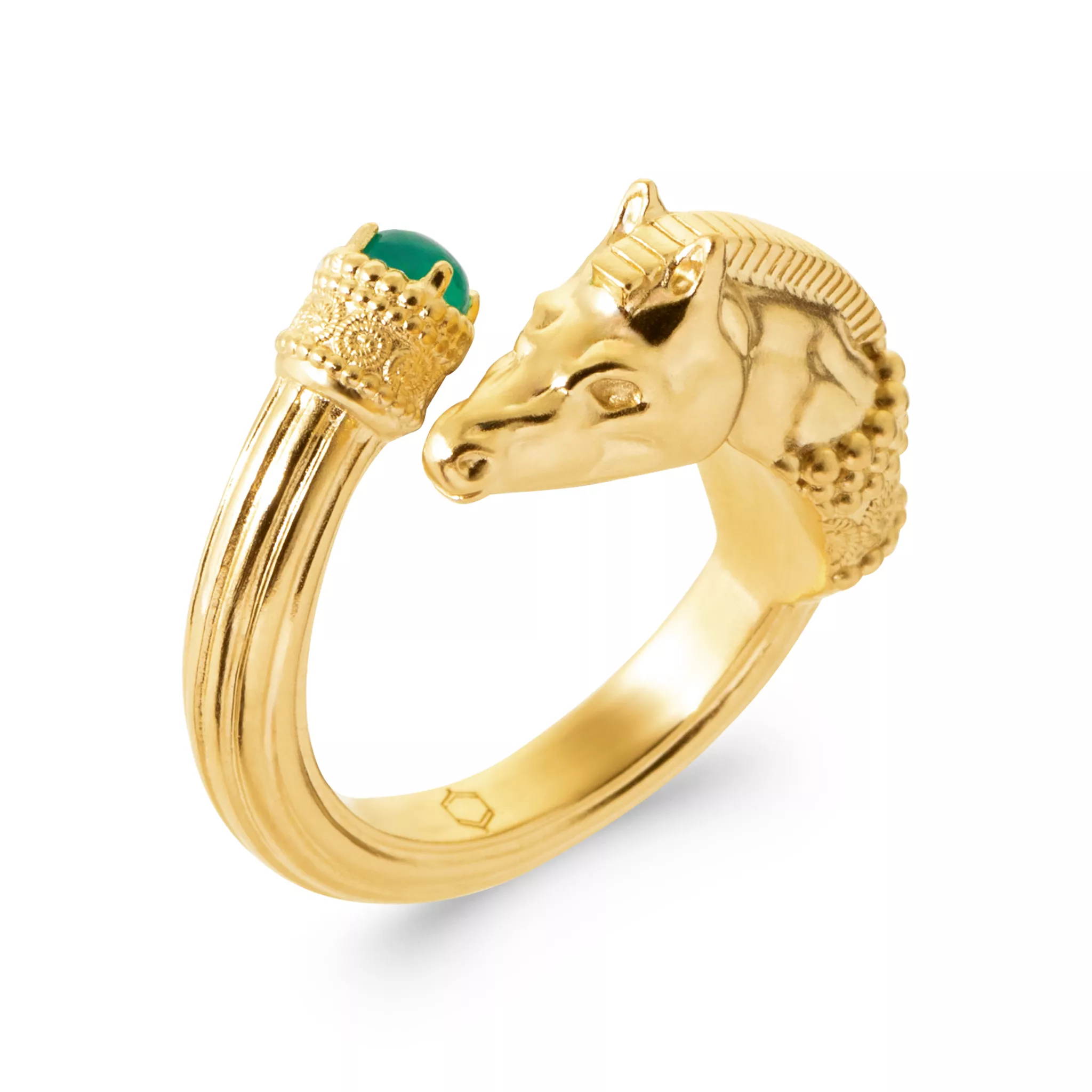 Bague Plaqué Or Vincyane Agate - Bague en Plaqué or - Bijoux en Vogue