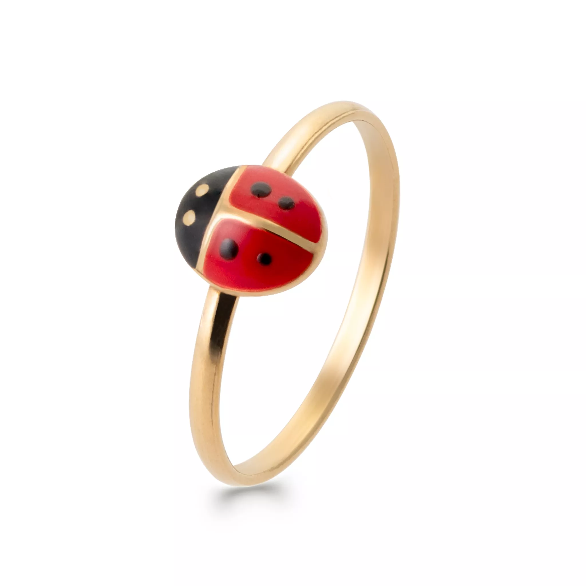 Bague Enfant Plaqué Or Belondre Coccinelle - Bague en Plaqué or - Bijoux en Vogue