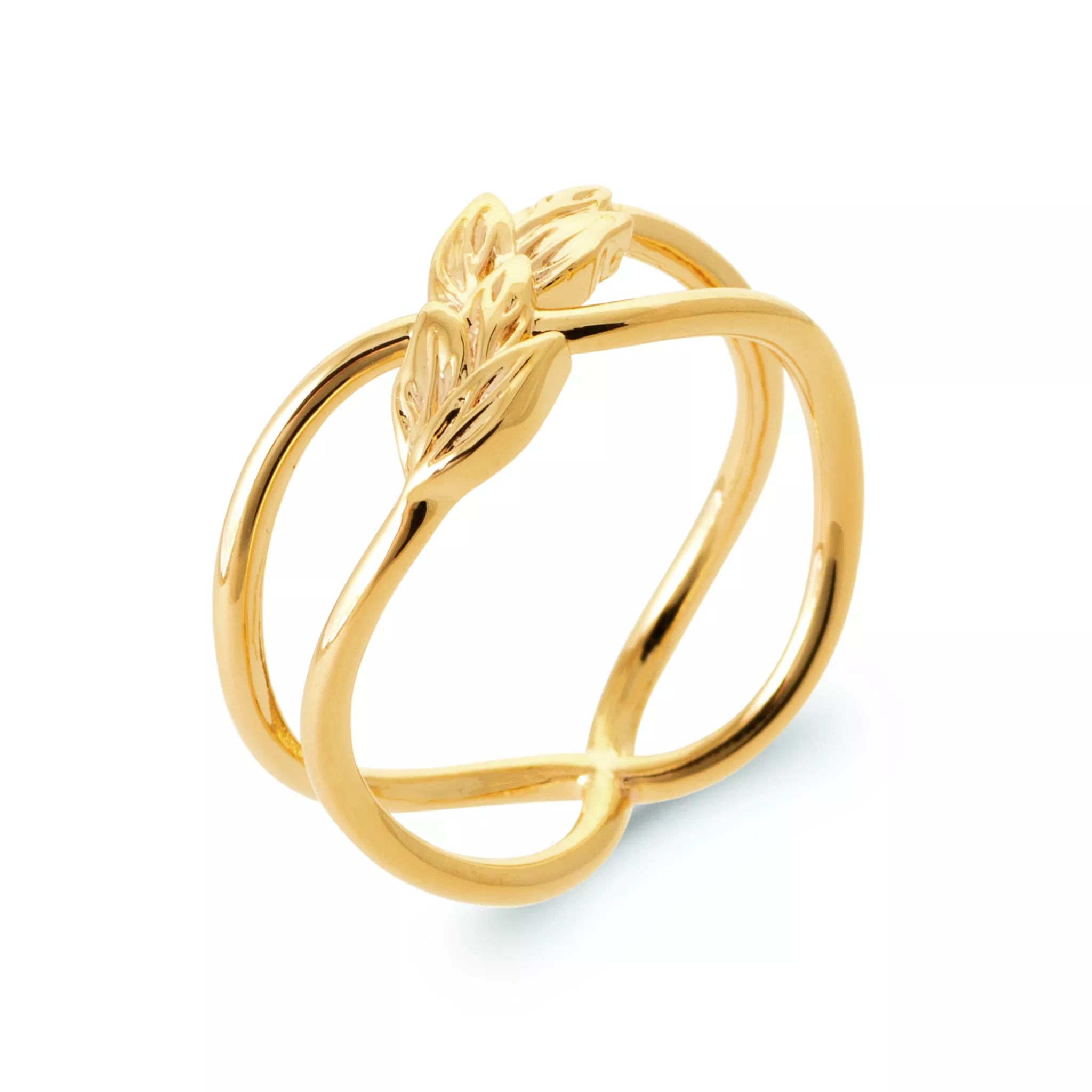 Bague Plaqué Or Handoniaina Végétal - Bague en Plaqué or - Bijoux en Vogue