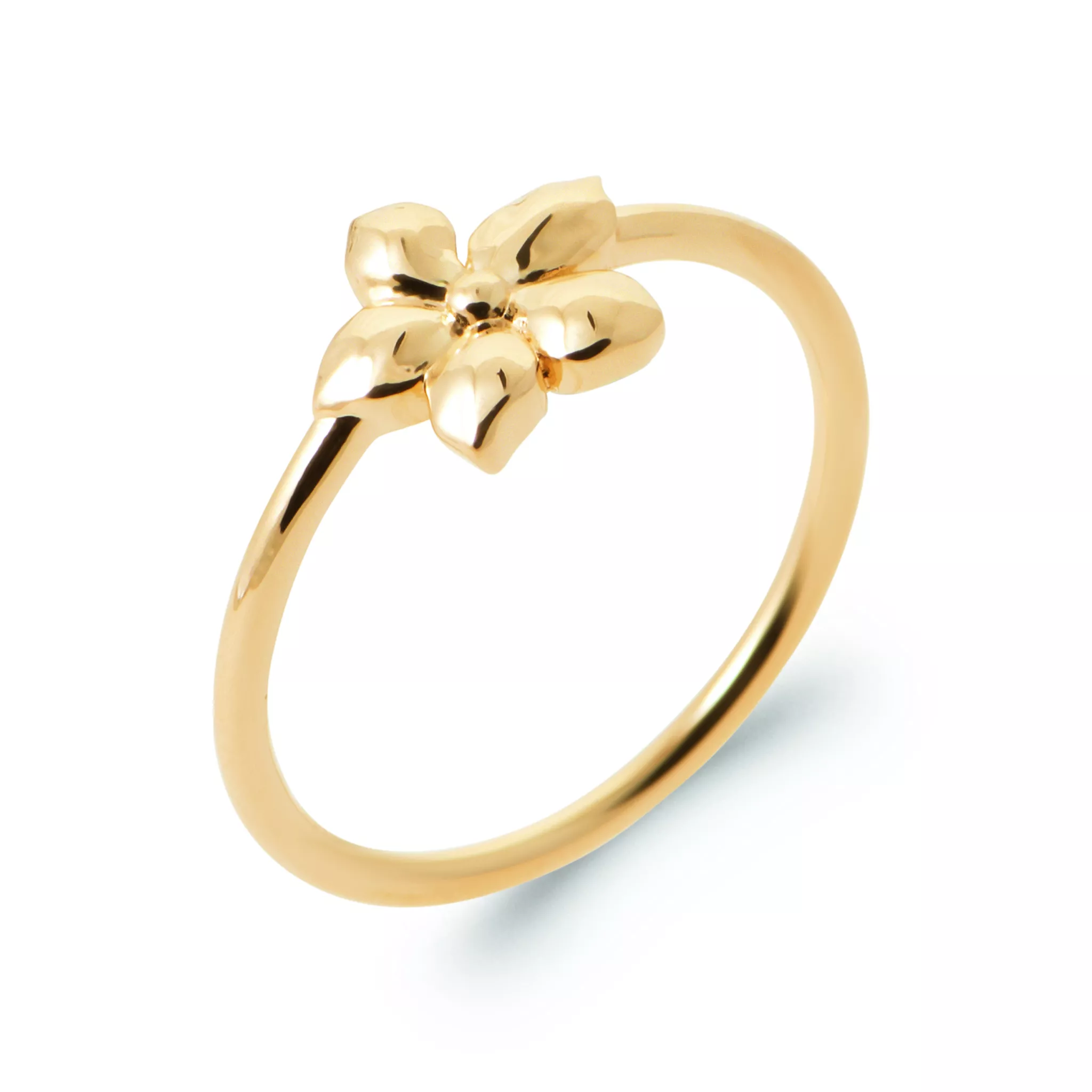 Bague Plaqué Or Yinda Végétal - Bague en Plaqué or - Bijoux en Vogue