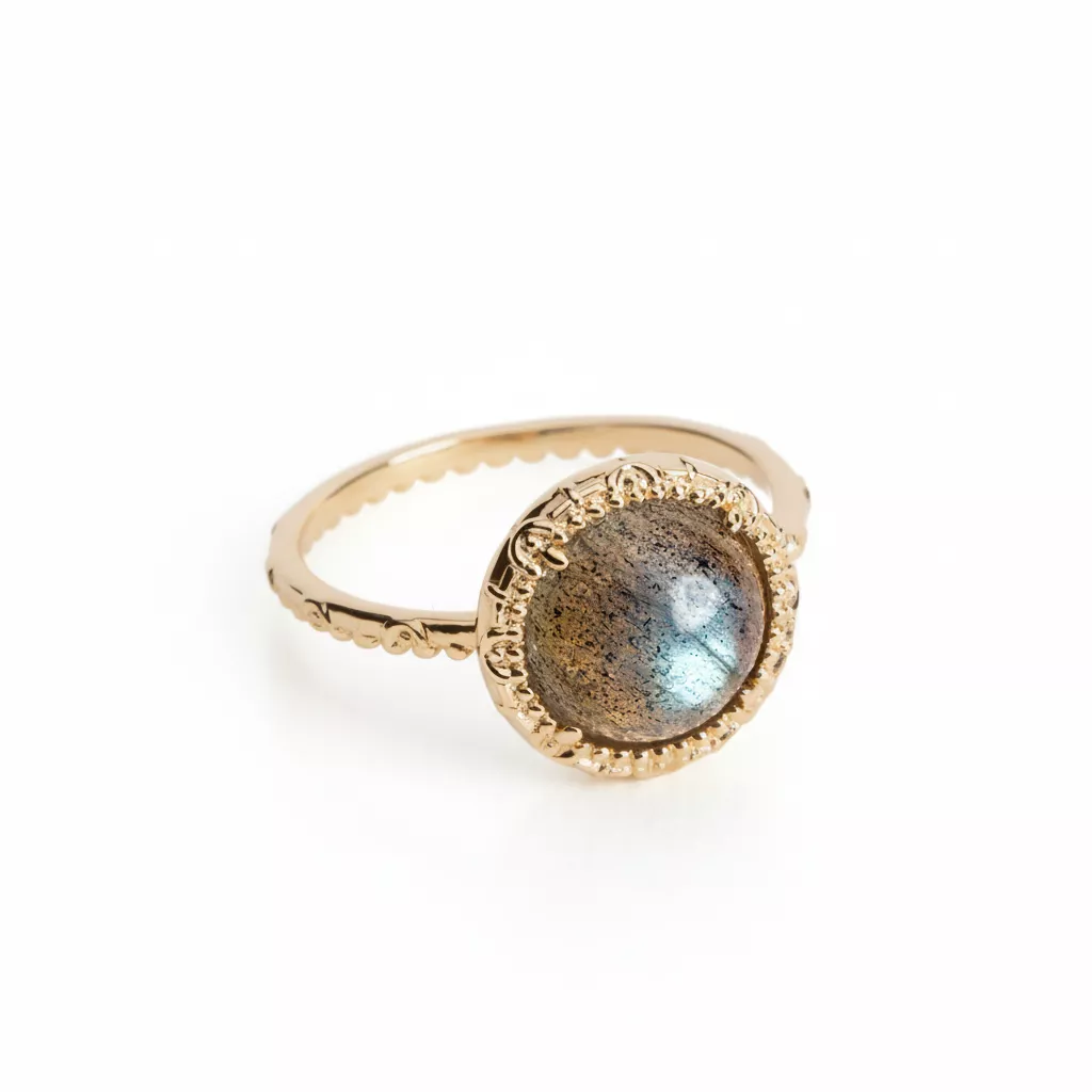 Bague Plaqué Or Lyubica Labradorite - Bague en Plaqué or - Bijoux en Vogue