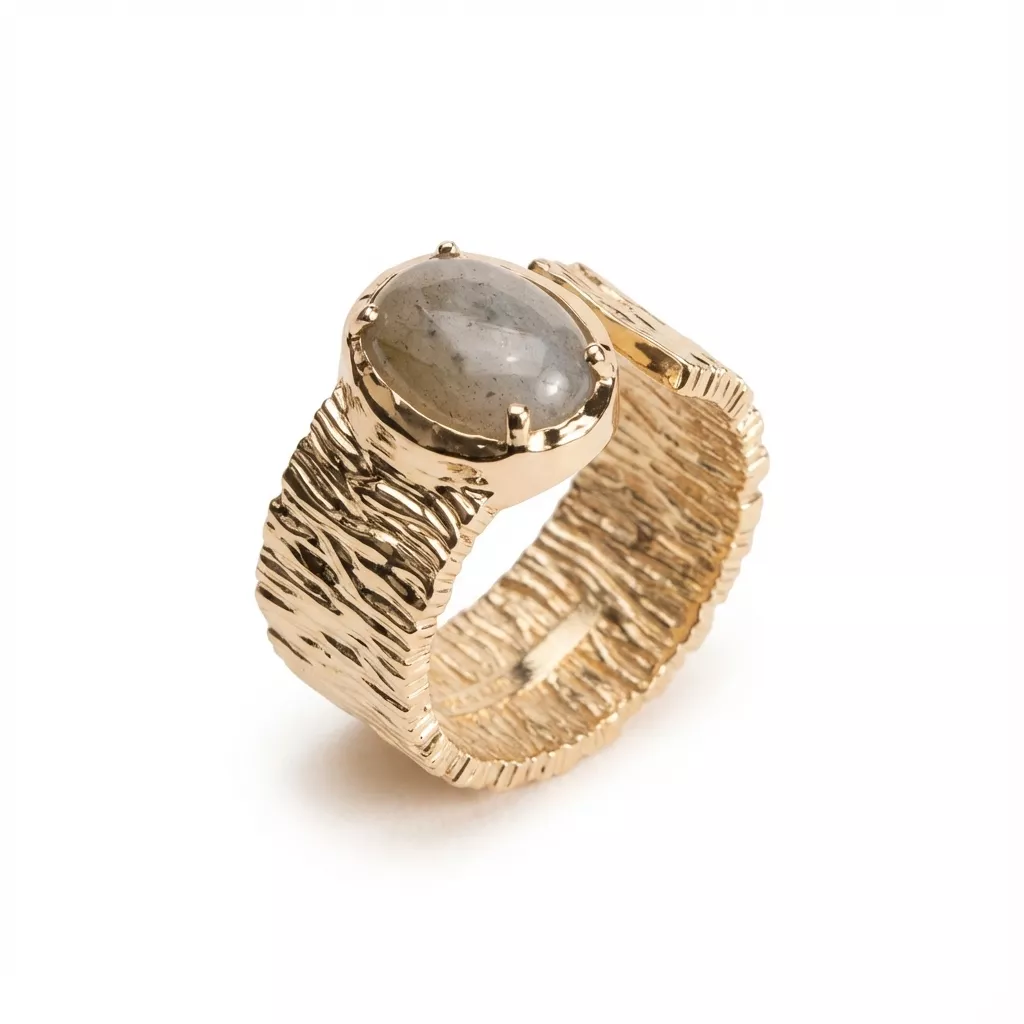 Bague Plaqué Or Dikra Labradorite - Bague en Plaqué or - Bijoux en Vogue