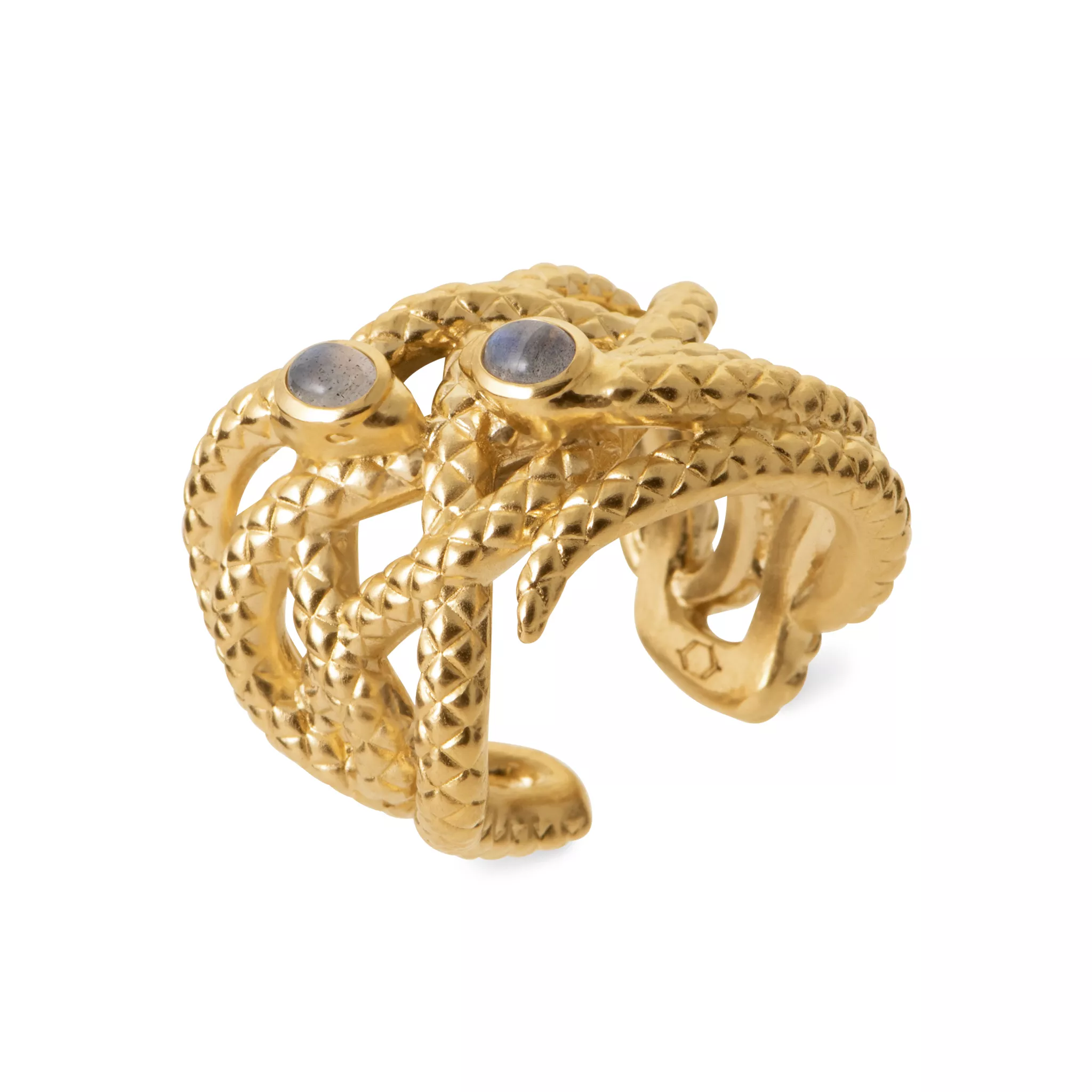 Bague Plaqué Or Hazma Labradorite - Bague en Plaqué or - Bijoux en Vogue