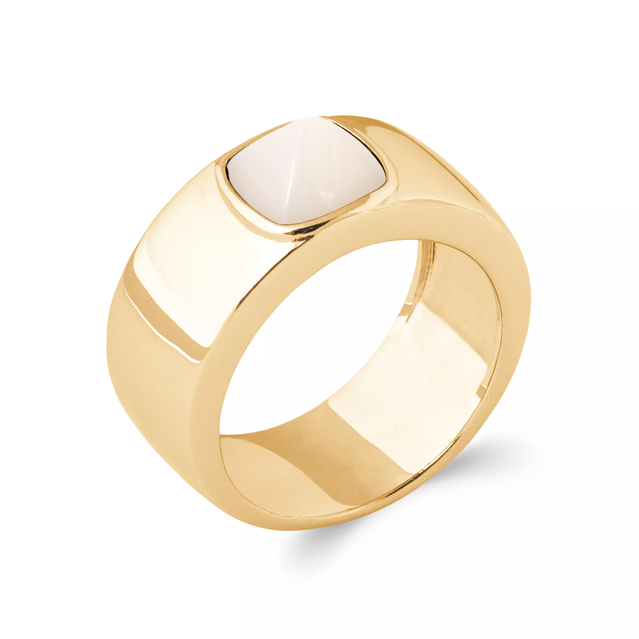 Bague Plaqué Or Andrique Nacre Couleurs - Bague en Plaqué or - Bijoux en Vogue