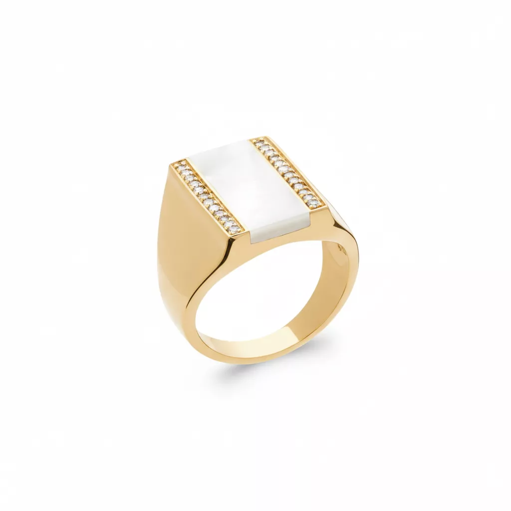 Bague Plaqué Or Concettina Nacre - Bague en Plaqué or - Bijoux en Vogue