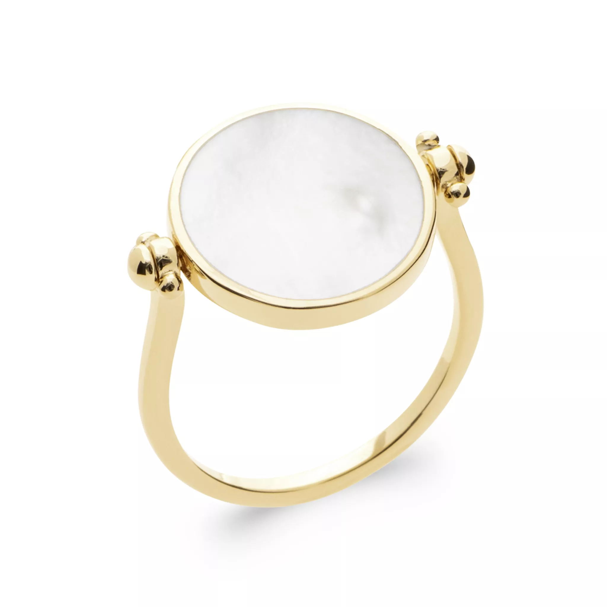 Bague Plaqué Or Hafidha Nacre Couleurs - Bague en Plaqué or - Bijoux en Vogue