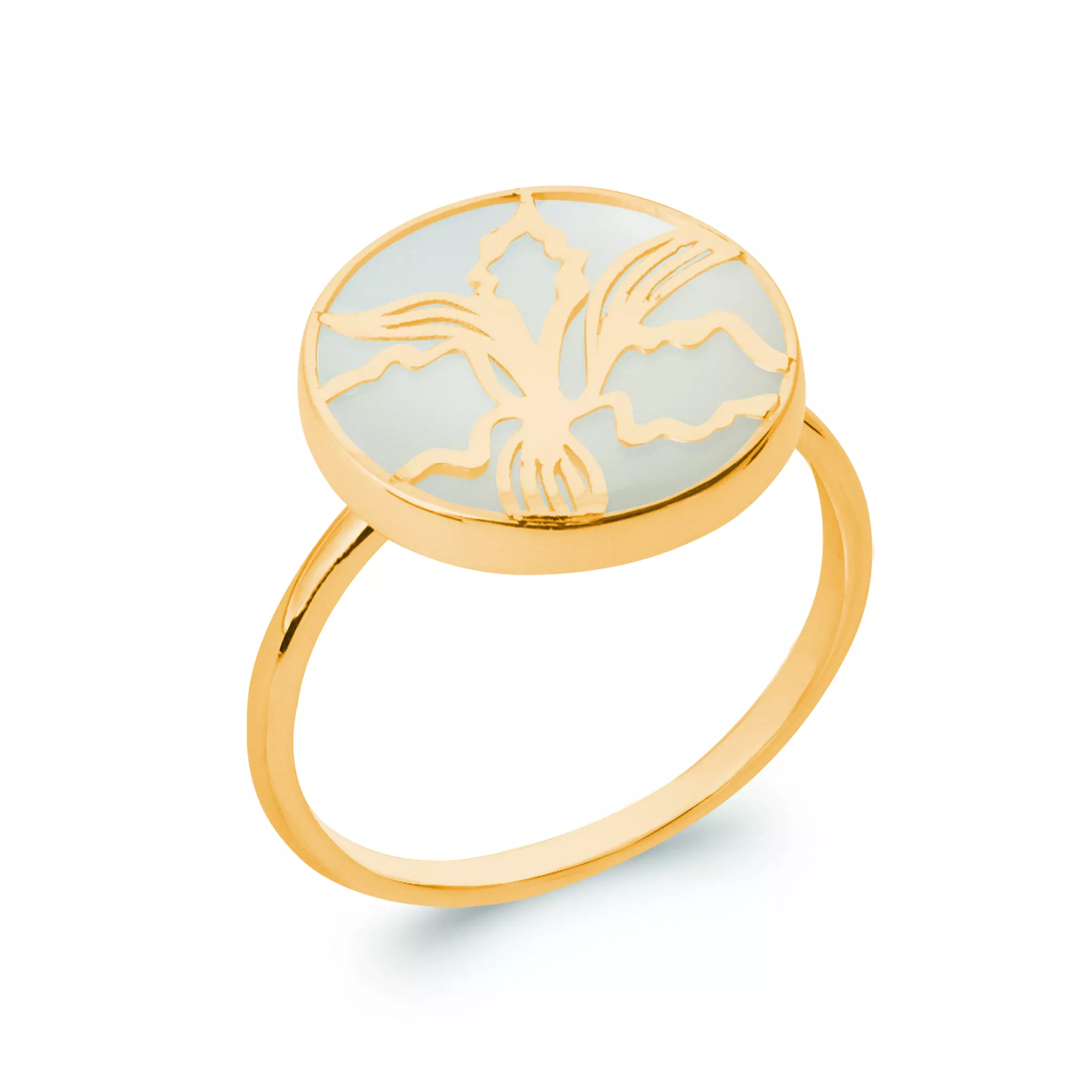 Bague Plaqué Or Lindalva Nacre - Bague en Plaqué or - Bijoux en Vogue
