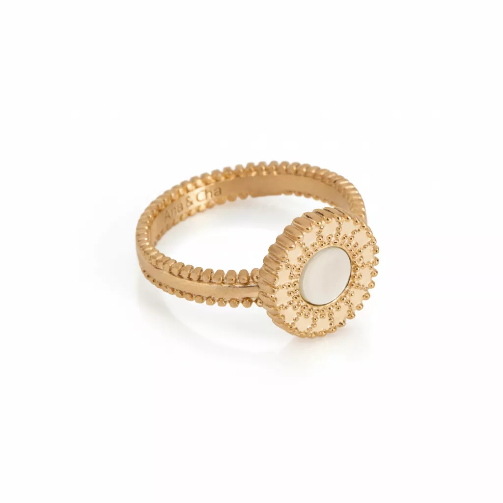 Bague Plaqué Or Rachta Nacre - Bague en Plaqué or - Bijoux en Vogue