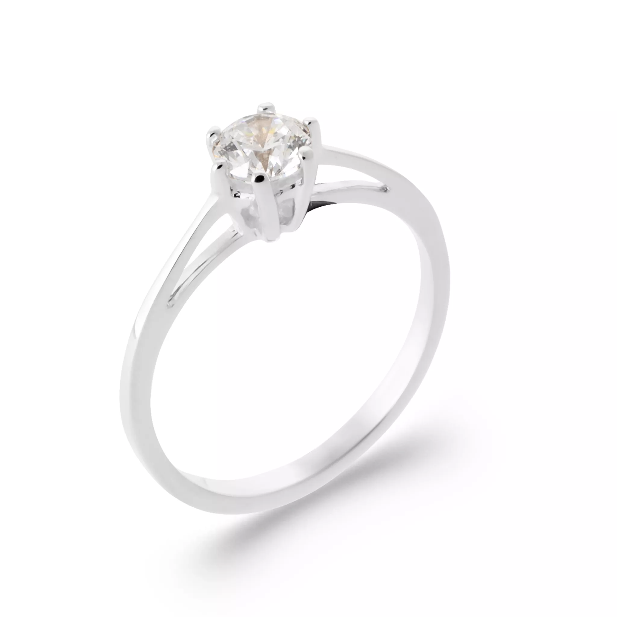 Bague Solitaire Argent Wylie Zirconium Joaillerie - Bague en Argent 925 - Bijoux en Vogue