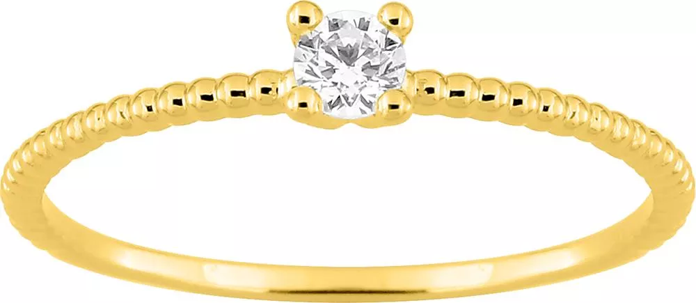 Bague Solitaire Or Kadhija Diamant - Bague en Or 750 18k - Bijoux en Vogue