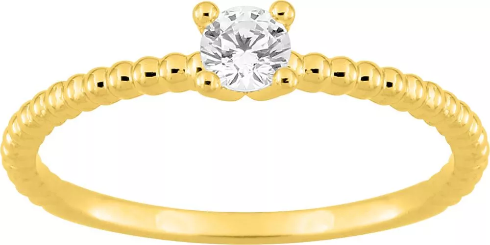 Bague Solitaire Or Aneva Diamant - Bague en Or 750 18k - Bijoux en Vogue