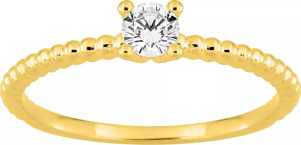 Bague Solitaire Or Windie Diamant - Bague en Or 750 18k - Bijoux en Vogue
