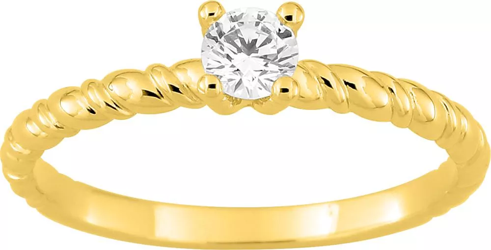 Bague Solitaire Or Eymerie Diamant - Bague en Or 750 18k - Bijoux en Vogue