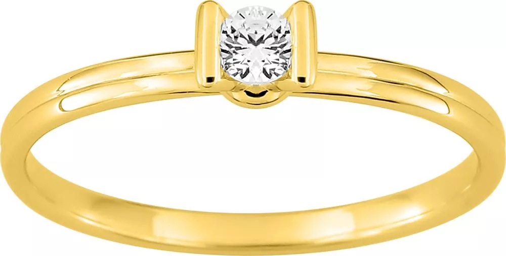 Bague Solitaire Or Giovinna Diamant - Bague en Or 750 18k - Bijoux en Vogue