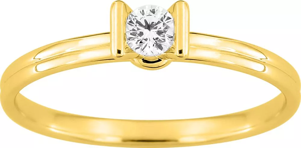 Bague Solitaire Or Viviaine Diamant - Bague en Or 750 18k - Bijoux en Vogue