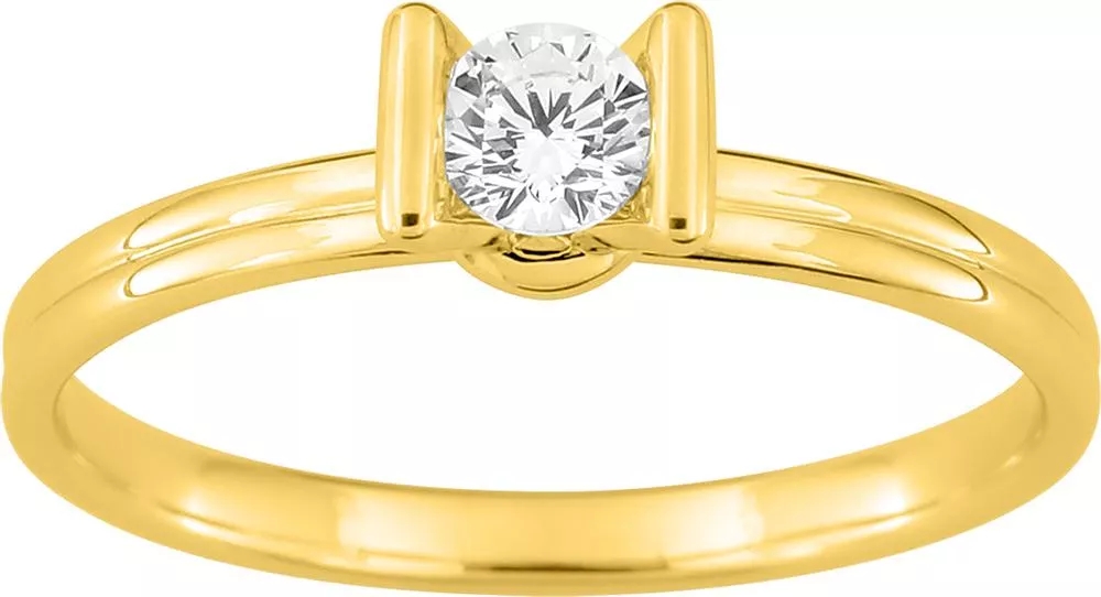 Bague Solitaire Or Chohreh Diamant - Bague en Or 750 18k - Bijoux en Vogue