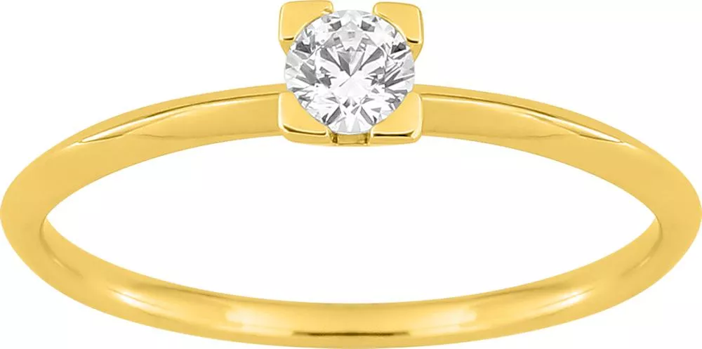Bague Solitaire Or Djaramba Diamant - Bague en Or 750 18k - Bijoux en Vogue
