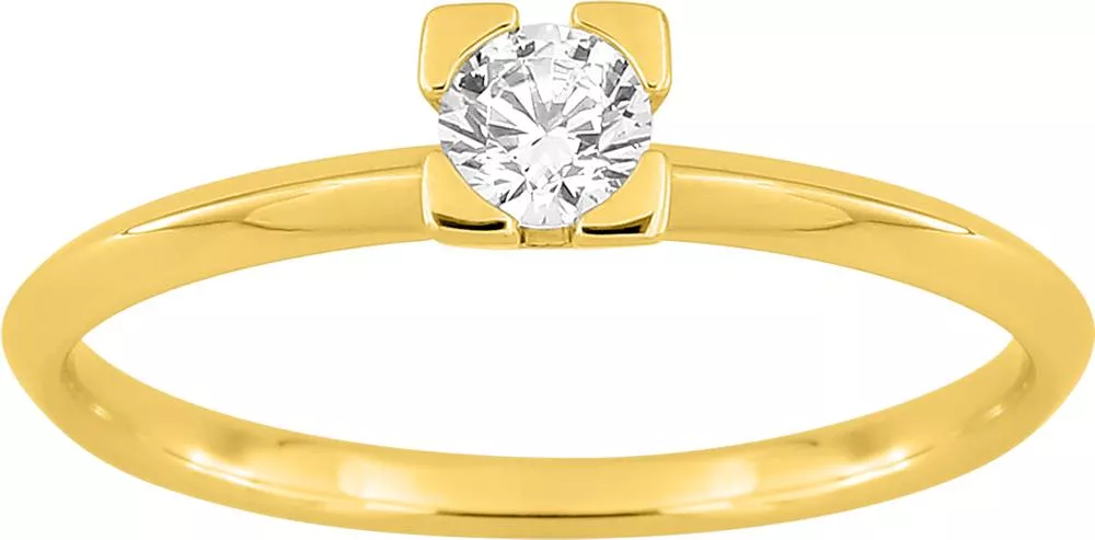 Bague Solitaire Or Andrina Diamant - Bague en Or 750 18k - Bijoux en Vogue