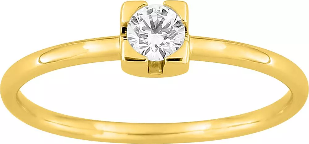 Bague Solitaire Or Roldna Diamant - Bague en Or 750 18k - Bijoux en Vogue