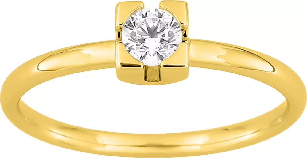 Bague Solitaire Or Atkia Diamant - Bague en Or 750 18k - Bijoux en Vogue