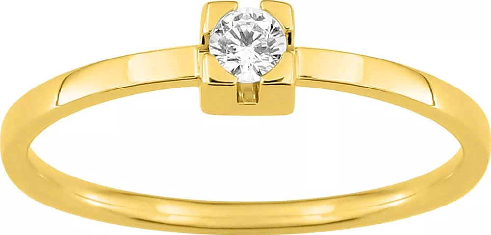Bague Solitaire Or Meletine Diamant - Bague en Or 750 18k - Bijoux en Vogue