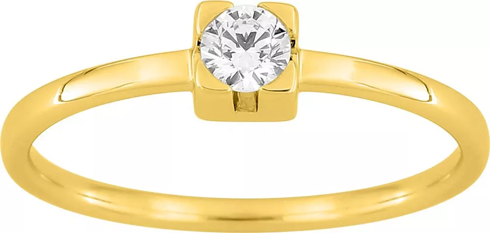 Bague Solitaire Or Niridiane Diamant - Bague en Or 750 18k - Bijoux en Vogue
