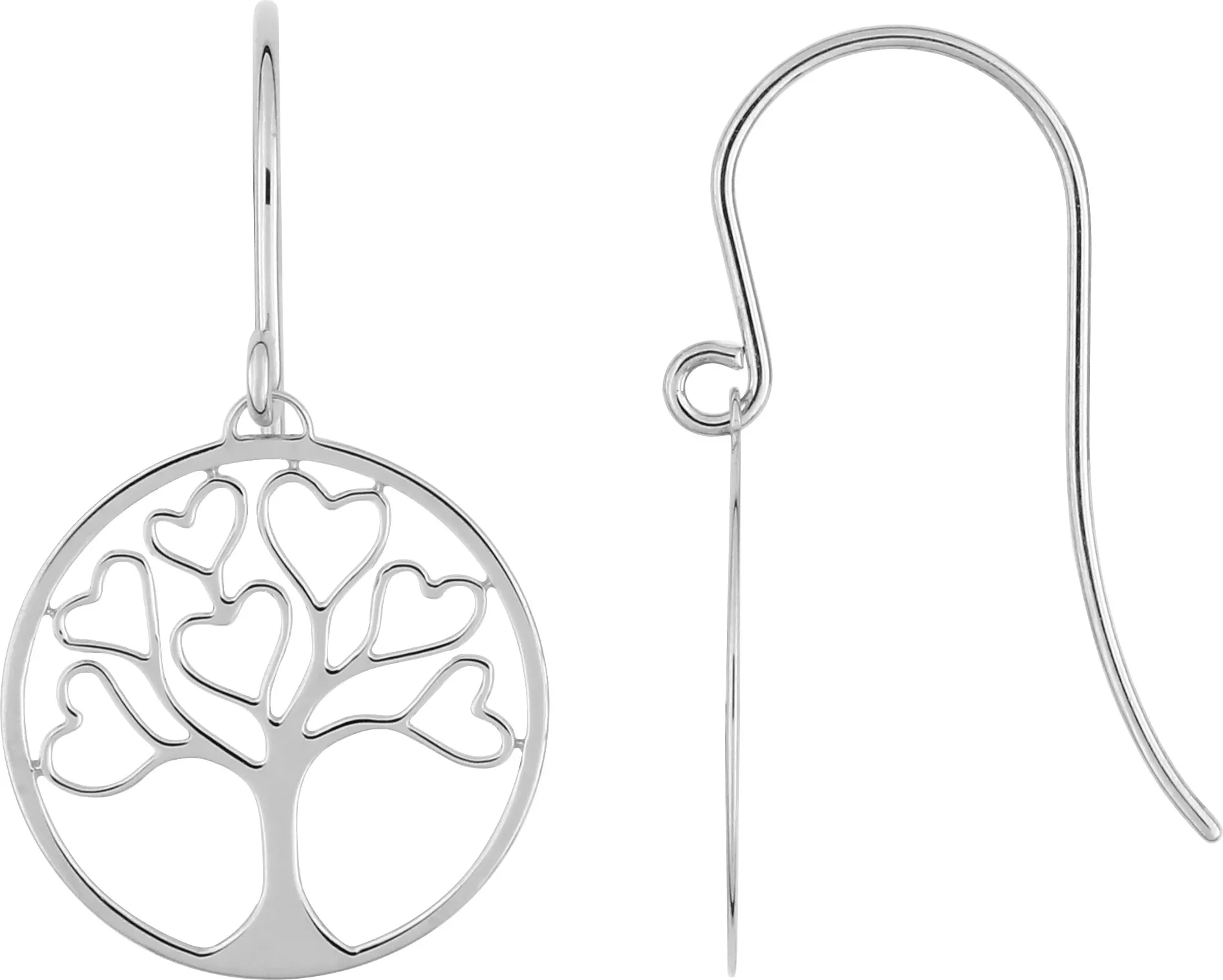 Boucles d'oreilles Argent Arbre de Vie - Boucles d'oreilles en Argent 925 - Bijoux en Vogue