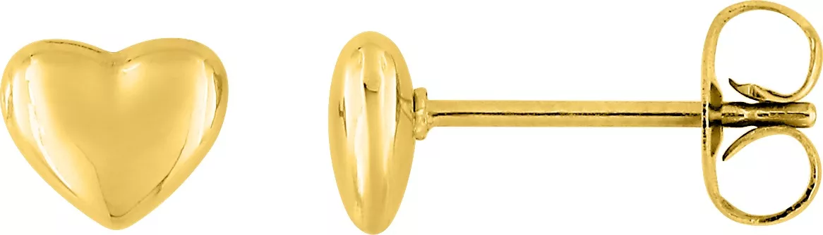 Boucles d'oreilles Clous Acier Doré Limmie Coeur - Boucles d'oreilles en Acier - Bijoux en Vogue