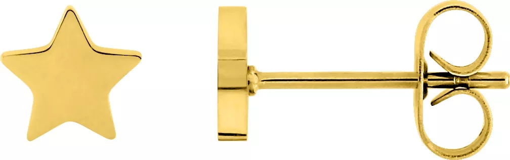 Boucles d'oreilles Clous Acier Doré Damie Étoile - Boucles d'oreilles en Acier - Bijoux en Vogue