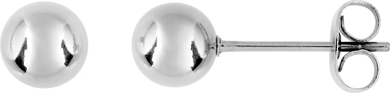 Boucles d'oreilles Clous Acier Euphroisine Diamètre 6mm - Boucles d'oreilles en Acier