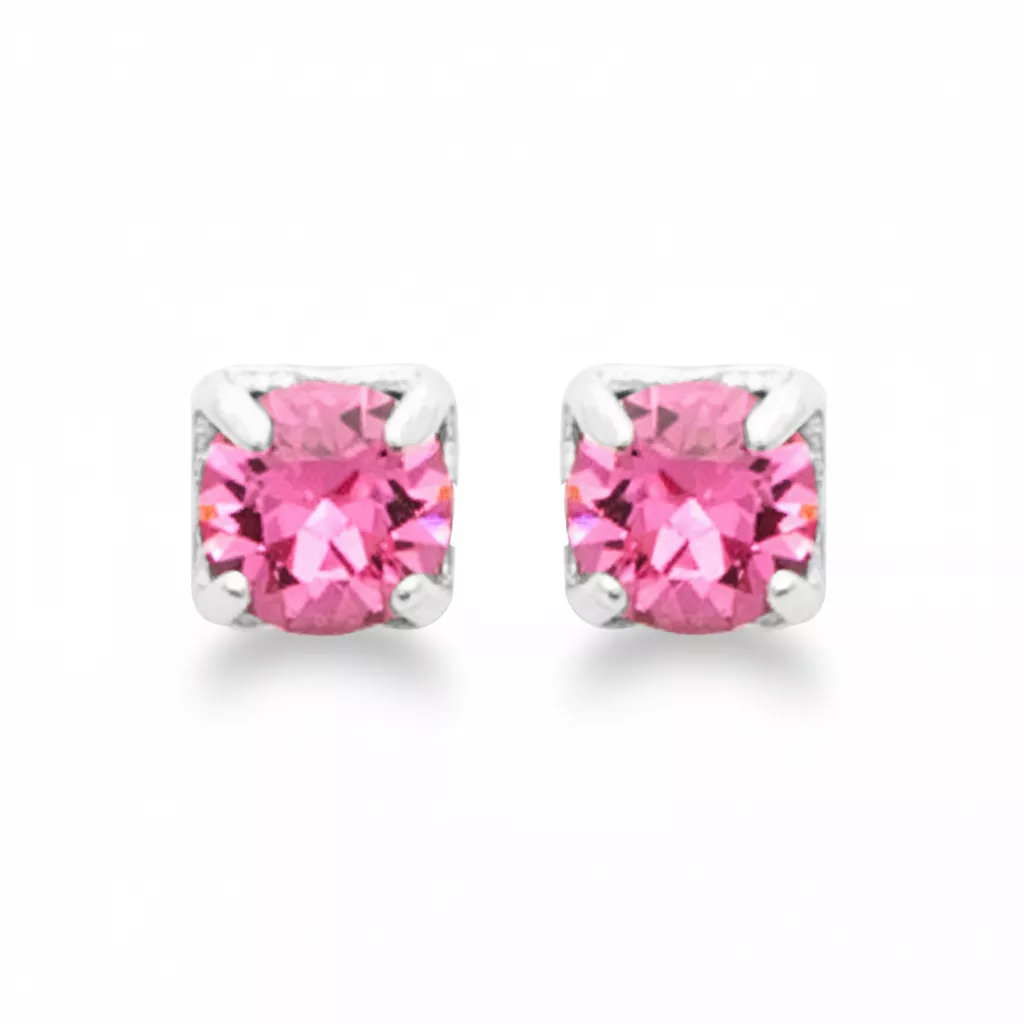 Boucles d'oreilles Clous Argent Praharshita Cristal - Boucles d'oreilles en Argent 925 - Bijoux en Vogue