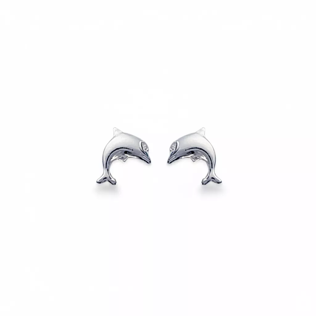 Boucles d'oreilles Clous Auteurs Fille Argent Figuratif - Boucles d'oreilles en Argent 925 - Bijoux en Vogue