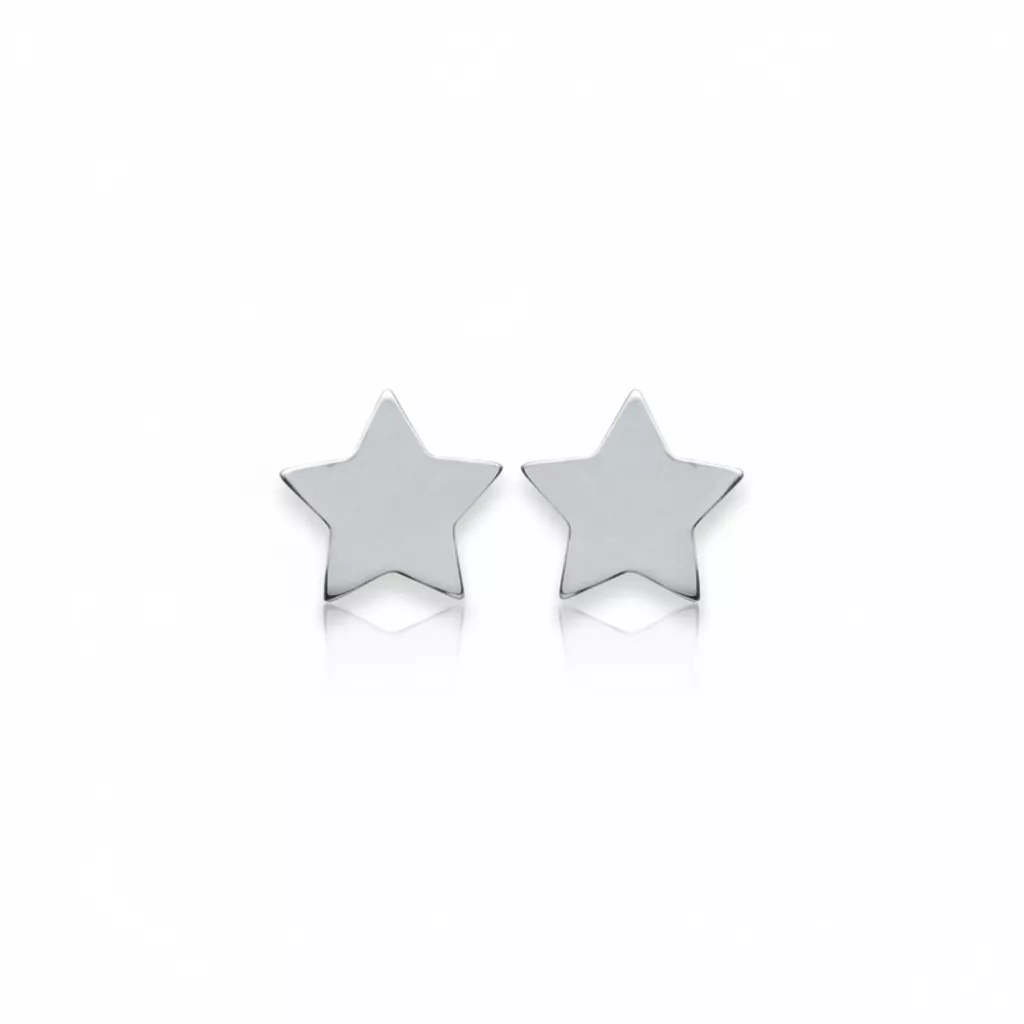 Boucles d'oreilles Clous Argent Nejra Étoile - Boucles d'oreilles en Argent 925 - Bijoux en Vogue