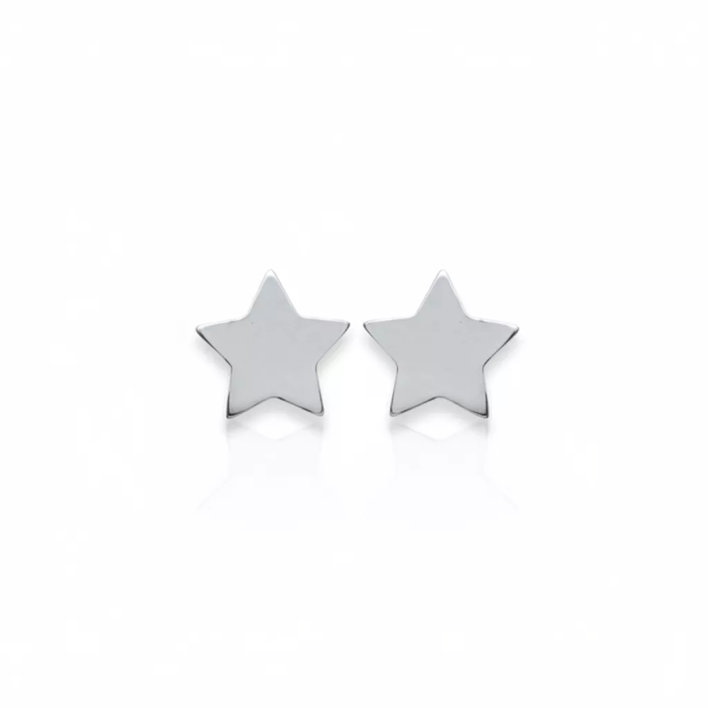 Boucles d'oreilles Clous Argent Edinam Étoile - Boucles d'oreilles en Argent 925 - Bijoux en Vogue