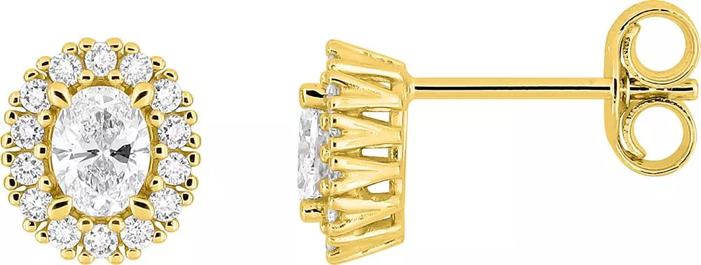 Boucles d'oreilles Clous Or Cephile Diamant - Boucles d'oreilles en Or 375 9k - Bijoux en Vogue