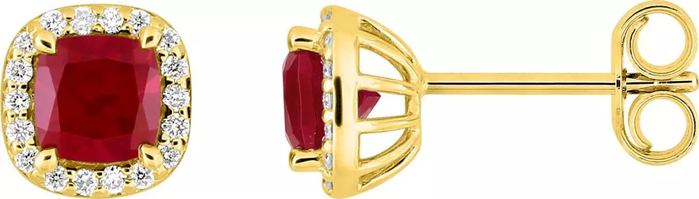 Boucles d'oreilles Clous Or Liselle Diamant - Boucles d'oreilles en Or 375 9k - Bijoux en Vogue