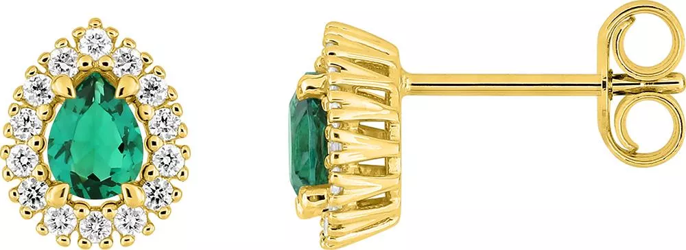 Boucles d'oreilles Clous Or Guilliane Diamant - Boucles d'oreilles en Or 375 9k - Bijoux en Vogue