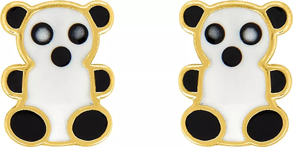 Boucles d'oreilles Clous Or Dieliha Ours - Boucles d'oreilles en Or 375 9k - Bijoux en Vogue