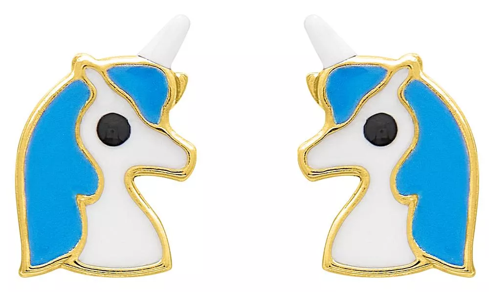 Boucles d'oreilles Clous Or Phennapha Licorne - Boucles d'oreilles en Or 375 9k - Bijoux en Vogue