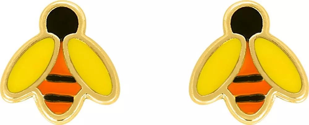 Boucles d'oreilles Clous Or Dilma Abeille - Boucles d'oreilles en Or 375 9k - Bijoux en Vogue