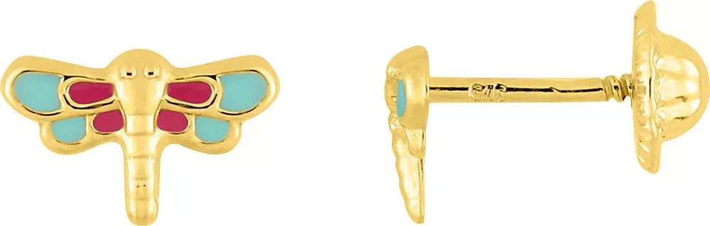 Boucles d'oreilles Clous Or Glodie Hirondelle - Boucles d'oreilles en Or 375 9k - Bijoux en Vogue