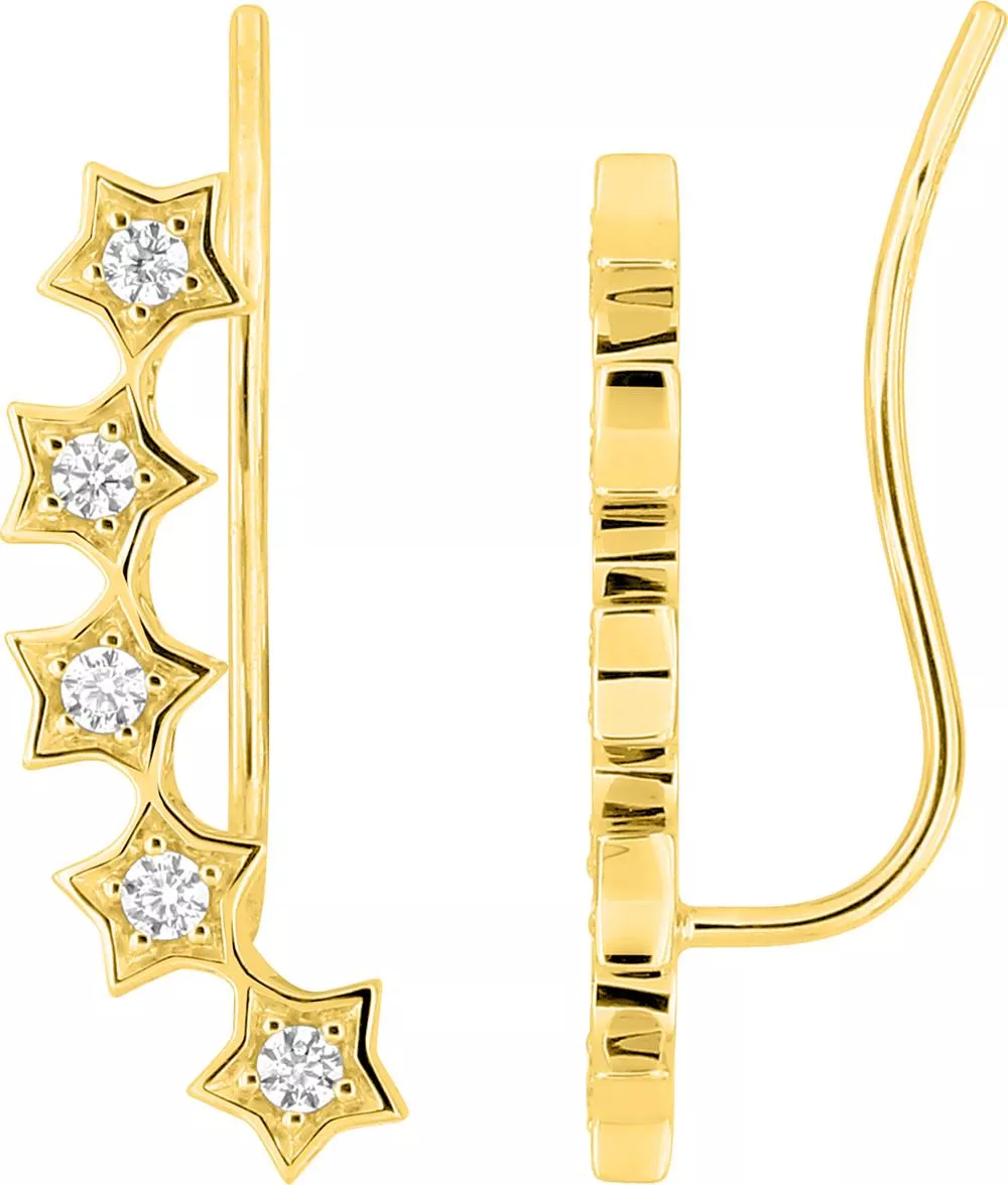 Boucles d'oreilles Clous Or Hehiette Zirconium - Boucles d'oreilles en Or 375 9k - Bijoux en Vogue