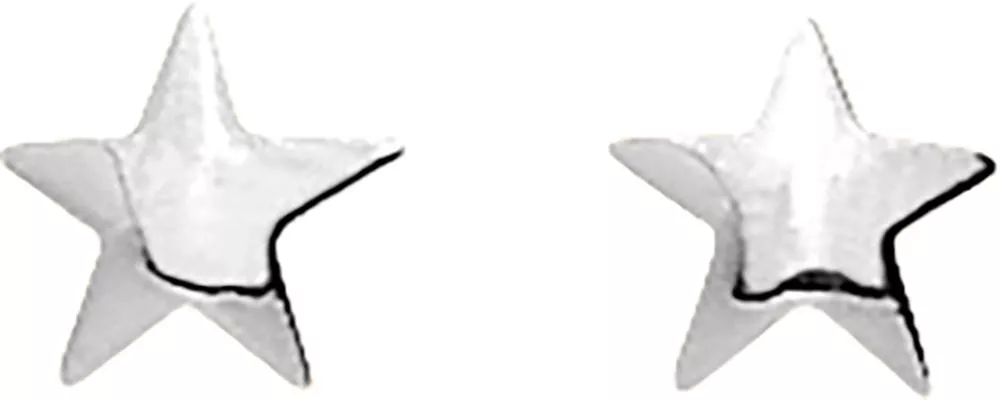 Boucles d'oreilles Clous Or Blanc Galateia Étoile - Boucles d'oreilles en Or 750 18k - Bijoux en Vogue