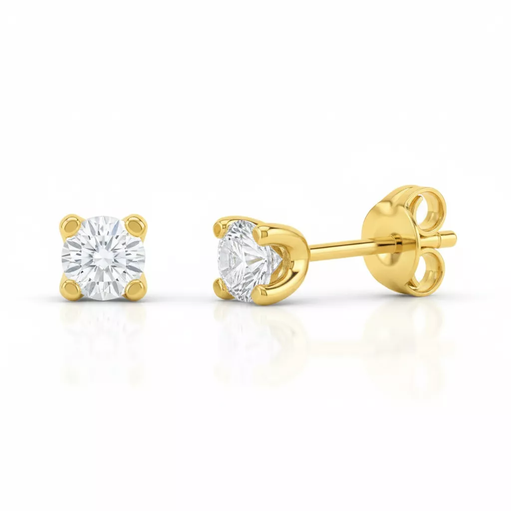 Boucles d'oreilles Clous Or Teraimateata Diamant - Boucles d'oreilles en Or 750 18k