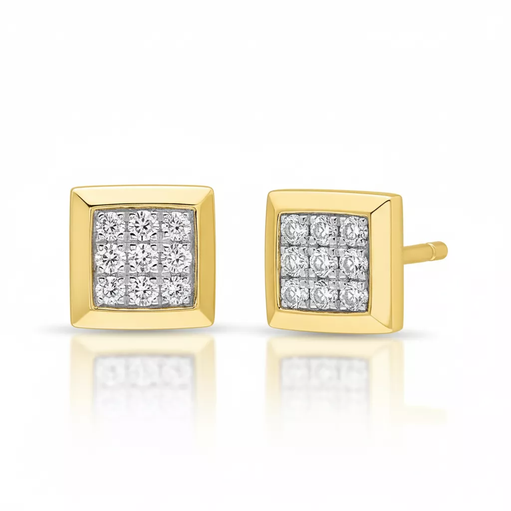 Boucles d'oreilles Clous Or Amalorpavapriya Diamant - Boucles d'oreilles en Or 750 18k
